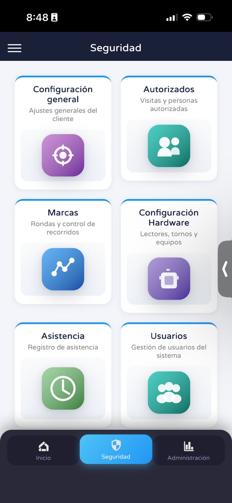Pantalla de seguridad en You-Pass